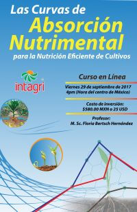 Curso Virtual: Las Curvas de Absorción Nutrimental para la Nutrición Eficiente de Cultivos