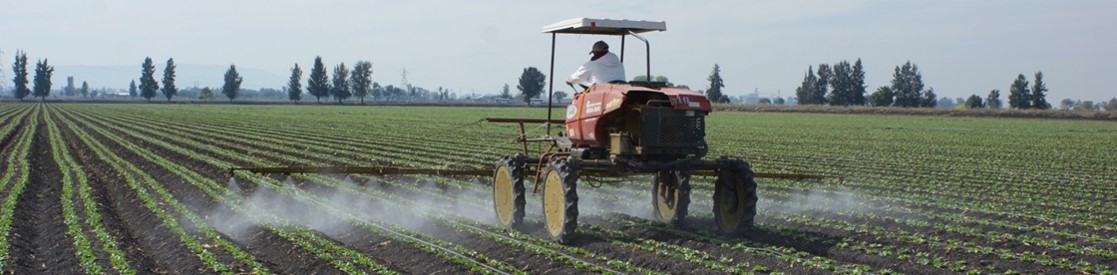 quimigacion en tractor