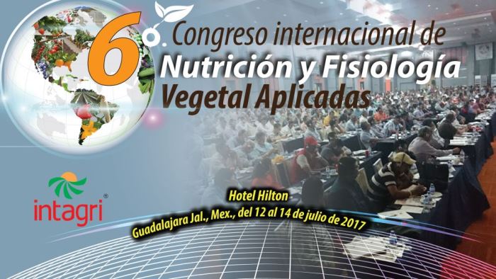 6to Congreso Internacional de Nutrición y Fisiología Vegetal Aplicadas