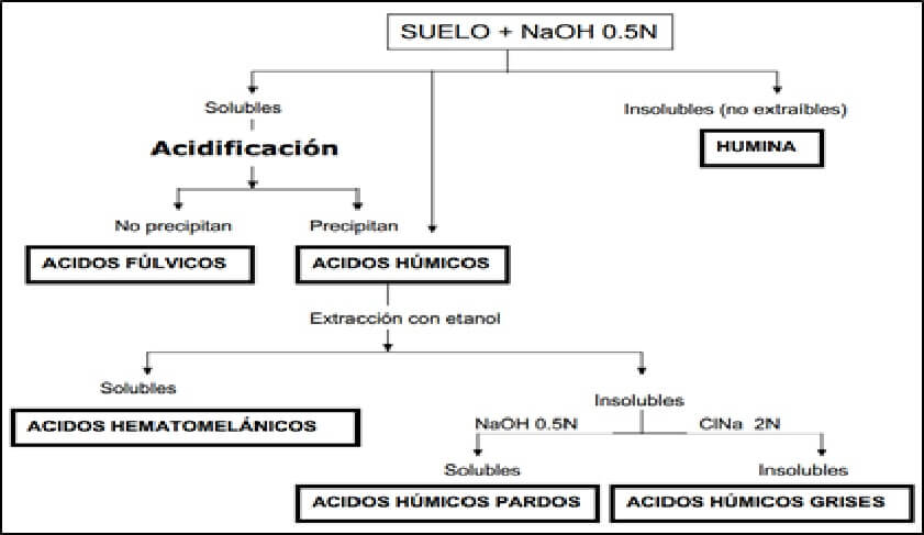  Fracciones de sustancias humicas 