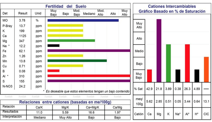 Ejemplo de un análisis de fertilidad