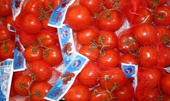 Tomate envasa para venta