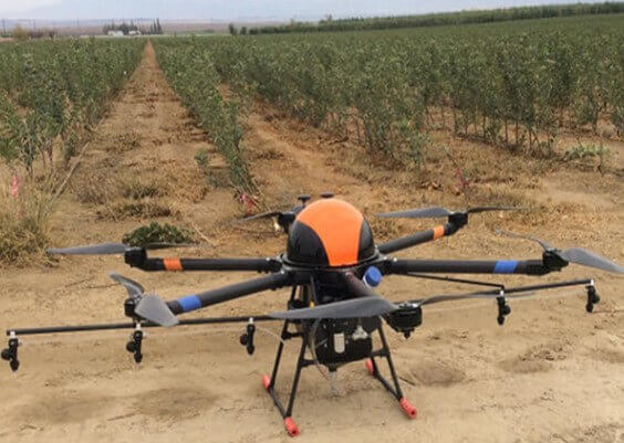 Equipos de aplicación montados al dron